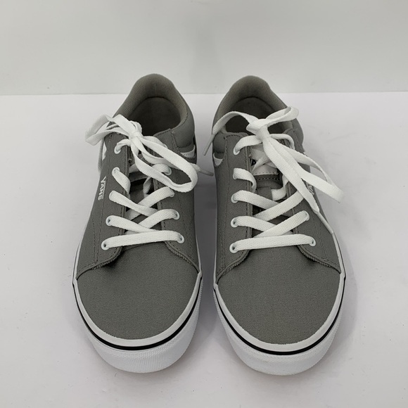 Vans® Seldan Kids Vans Seldan Variety sidewall sneakers shoe gray canvas boys youth tie new 4.5